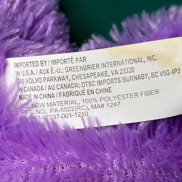 Stuffed Purple Bunny, 14.5" - Picture 9 of 10